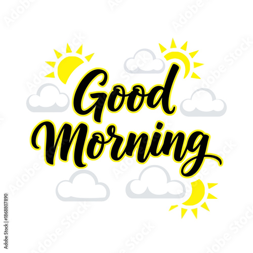 Good Morning Text with Sunshine.