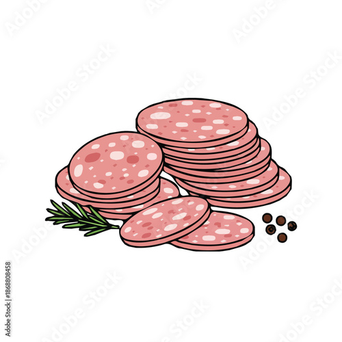 Sausage vector design for motion graphics