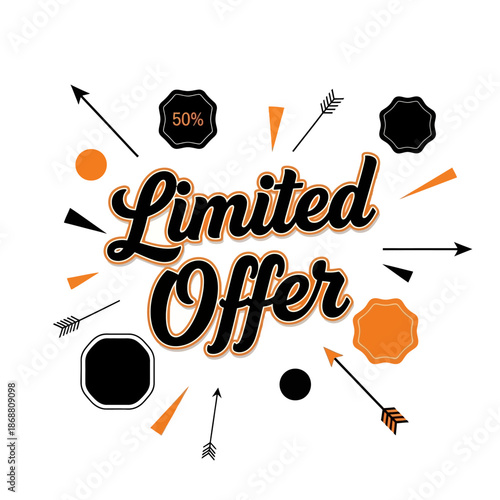Limited Offer Sale Discount Sign.