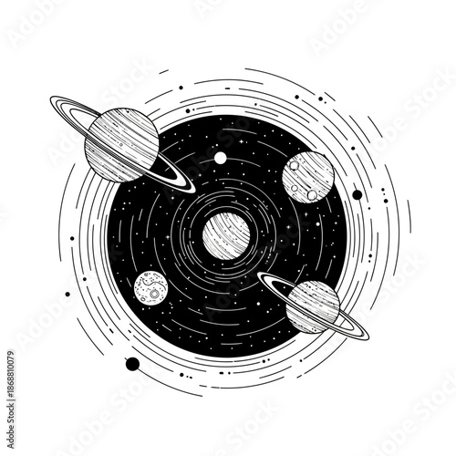 Planets in the Solar System Orbit.