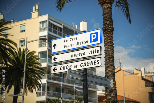 street sign in nice 