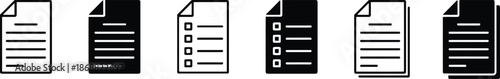Set of Document Icons