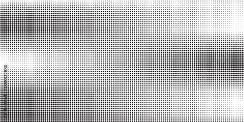 Grunge halftone gradient background. Faded grit noise texture. White and black sand wallpaper. Retro pixelated backdrop. Anime or manga style comic overlay. Vector graphic design textured template