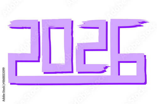 text label - year 2026