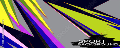 Racing Car decal wrap design. Graphic abstract livery designs for Racing, tuning, Rally car