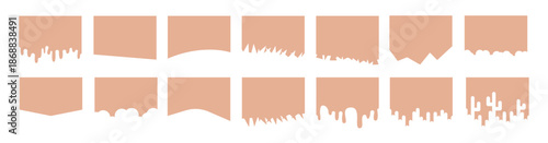 Separator header for Website, Banners or Posters. Abstract Design Elements for Top and Bottom. Vector