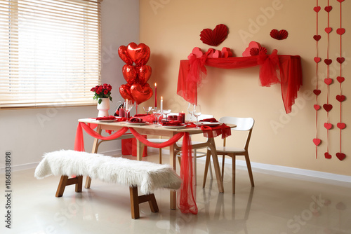 Interior of room with dinin...