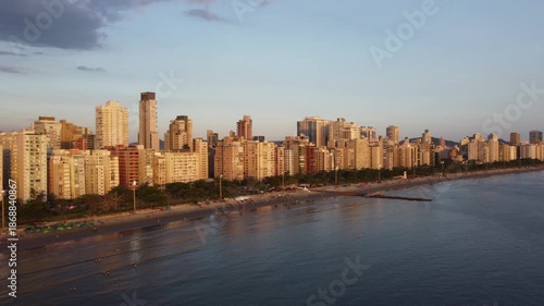 Wallpaper Mural Vista da cidade de Santos São Paulo  por Drone Torontodigital.ca