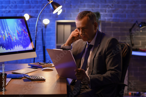 Male business analyst with ...