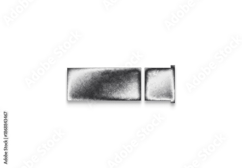 Tableau sur toile Chrome metal 3D logo effect Mockup of 12-Guage Buckshot Shotgun Round