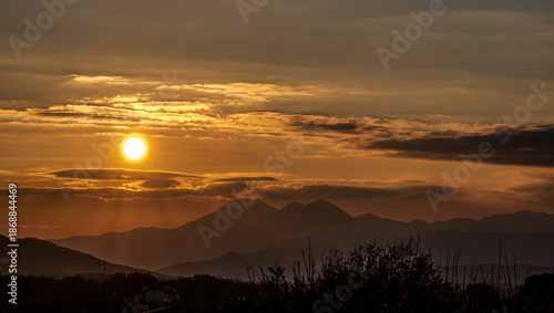 Sunset, especially in some Italian locations, such as Molise and the province of Isernia, is a magical moment that fills the heart with joy and serenity