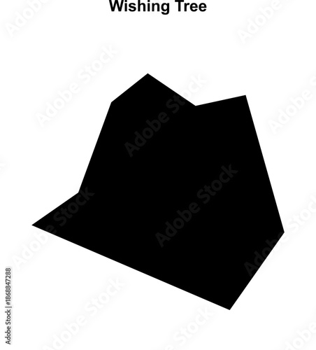 Wishing Tree (England) blank outline map