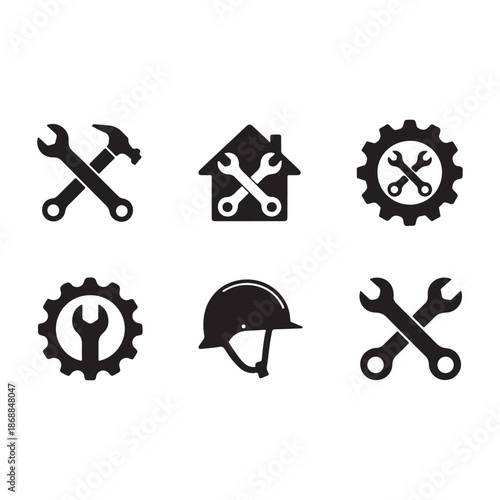 Construction Tools And Repair Icon Set