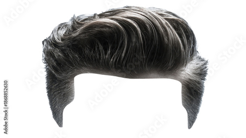 Gray pompadour hairstyle for men