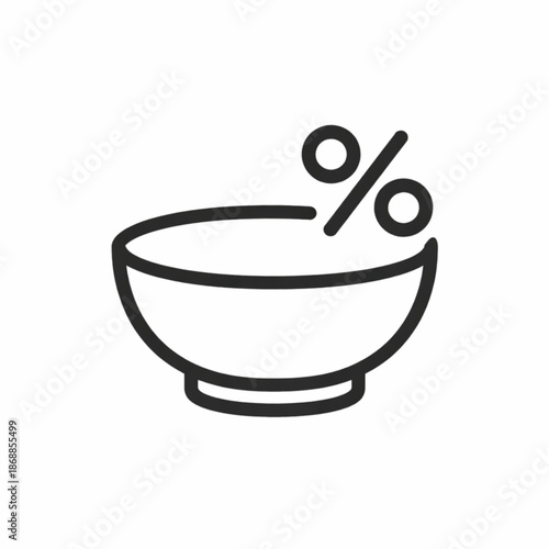 Cost control icon for food business
