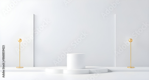podium, white, empty, pedestal, platform, stand, stage, display, product, showcase, mockup, minimal, minimalism, clean, simple, modern, studio, background, abstract, geometric, base, blank, presentati