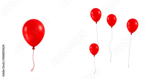 balloon, red, isolated, party, celebration, birthday, decoration, festival, helium, floating, round, shiny, glossy, bright, colorful, festive, cheerful, fun, joy, happiness, event, kids, children, pla