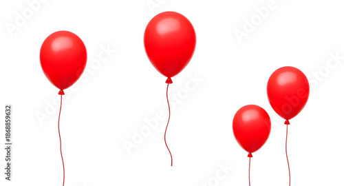 balloon, red, isolated, party, celebration, birthday, decoration, festival, helium, floating, round, shiny, glossy, bright, colorful, festive, cheerful, fun, joy, happiness, event, kids, children, pla