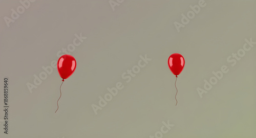 red, balloon, party, isolated, celebration, birthday, festival, decoration, helium, air, floating, round, shiny, glossy, bright, colorful, festive, cheerful, fun, joy, happiness, event, kids, children
