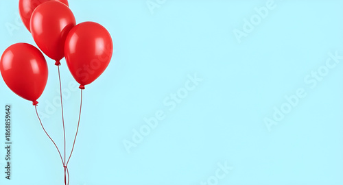 red, balloon, party, isolated, celebration, birthday, festival, decoration, helium, air, floating, round, shiny, glossy, bright, colorful, festive, cheerful, fun, joy, happiness, event, kids, children