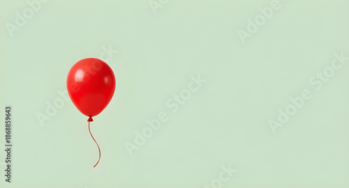red, balloon, party, isolated, celebration, birthday, festival, decoration, helium, air, floating, round, shiny, glossy, bright, colorful, festive, cheerful, fun, joy, happiness, event, kids, children