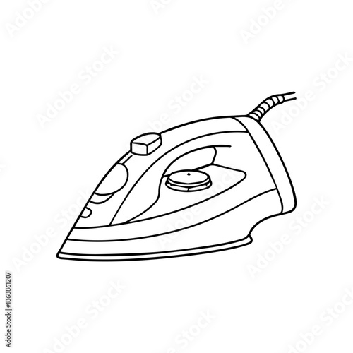 iron line logo vector icon on a white background
Vector line logo icon