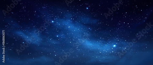 Night sky full of stars and nebulae celestial body background