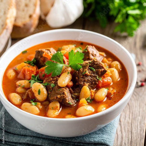 Wallpaper Mural Weisse Bohnen mit Rindfleisch Torontodigital.ca