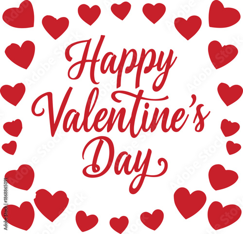 Wallpaper Mural 
A festive red circular graphic featuring the word 'Valentine' in script font surrounded by numerous small red heart shapes on a white background.
 Torontodigital.ca