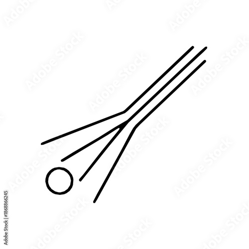 High Speed Optical Interconnect Data Path Icon Vector