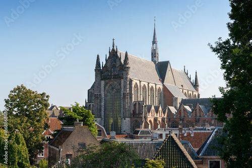 Billede på lærred Hooglandse Kerk Church in Leiden Netherlands