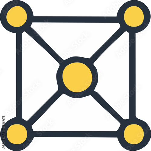 Geometric Network Illustration Design.
