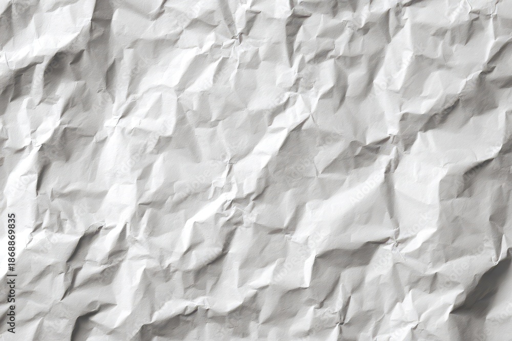 Obraz premium Top-down view of a white paper sheet with folds and empty space for messaging