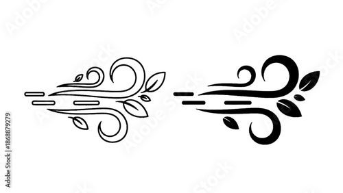 Elegant calligraphic flourish divider vector illustration