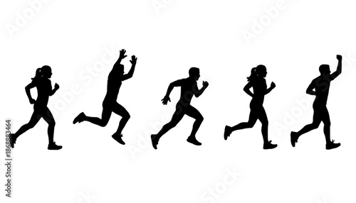 Jogger Running Park Silhouette