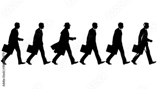 Busy Businessperson Hurrying Urban