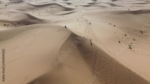 Sahara Desert Sand Dunes Erg Chebbi Merzouga Morocco Africa Camels Animal Caravan Vast Arid Landscape Nature Running Trail Endurance Sports Warm Outdoor Activities Adventure Travel Scenic Wilderness