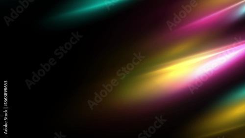 Neon colorful glowing smooth rays abstract concept background. Seamless looping modern futuristic motion design. Video animation Ultra HD 4K 3840x2160