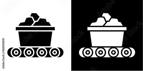 Raw Materials  Icon Set White Glyph Style Collection
