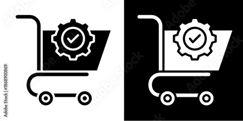 Procurement  Icon Set White Glyph Style Collection
