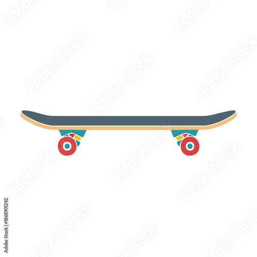 Colorful Skateboard Illustration