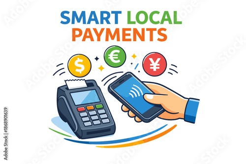 Smart local payments with mobile nfc technology and global currencies
