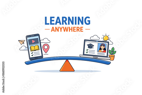 Digital learning balance: mobile and online education tools