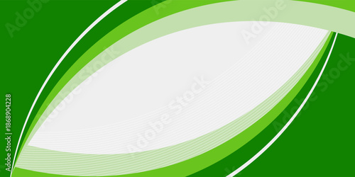Abstract White and Green wave wide background banner, with a modern concept style