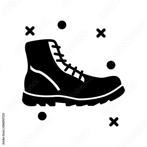 Boot icon design template