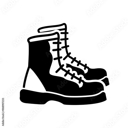 Boot icon design template