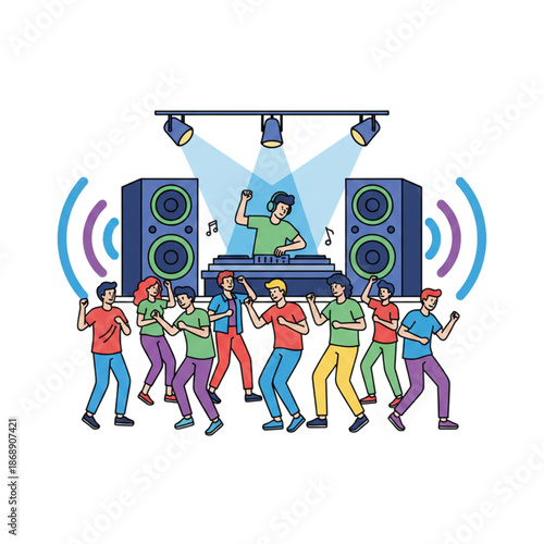 a group of people enjoying live music.