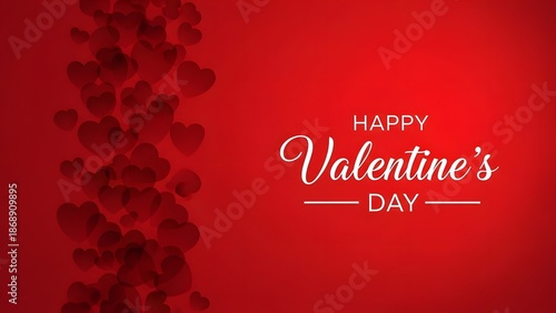 Happy valentine's day wishes with red roses and romantic background