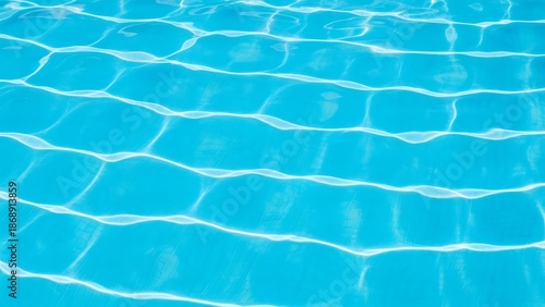 Crystal Clear Cerulean Water Ripples in Swimming Pool - Refreshing Summer Surface Background
