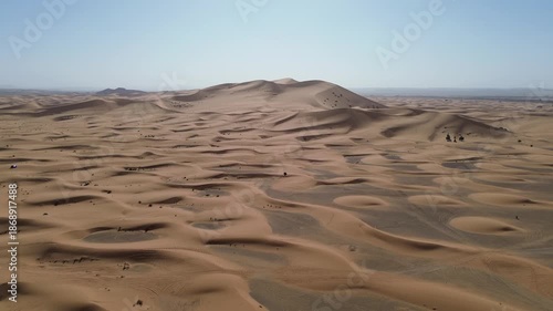Sahara Desert Sand Dunes Erg Chebbi Merzouga Morocco Africa Camels Animal Caravan Vast Arid Landscape Nature Running Trail Endurance Sports Warm Outdoor Activities Adventure Travel Scenic Wilderness